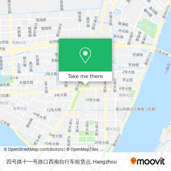 四号路十一号路口西南自行车租赁点 map