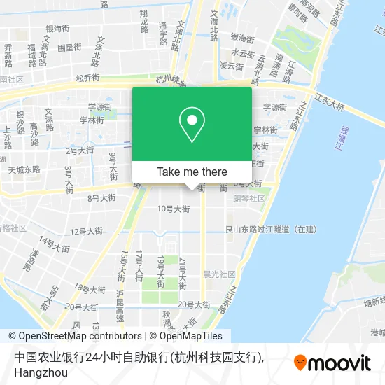 中国农业银行24小时自助银行(杭州科技园支行) map