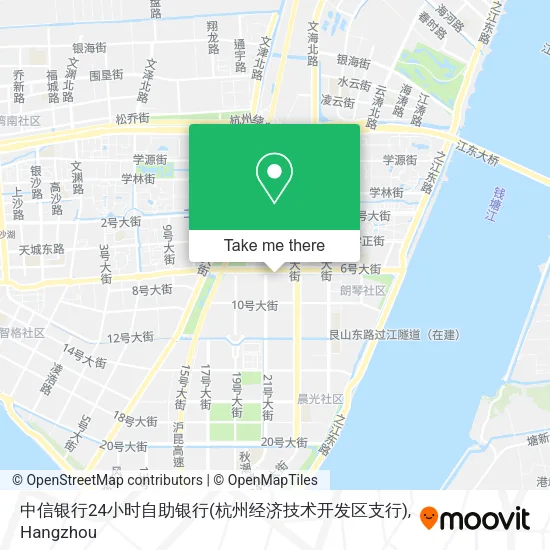 中信银行24小时自助银行(杭州经济技术开发区支行) map