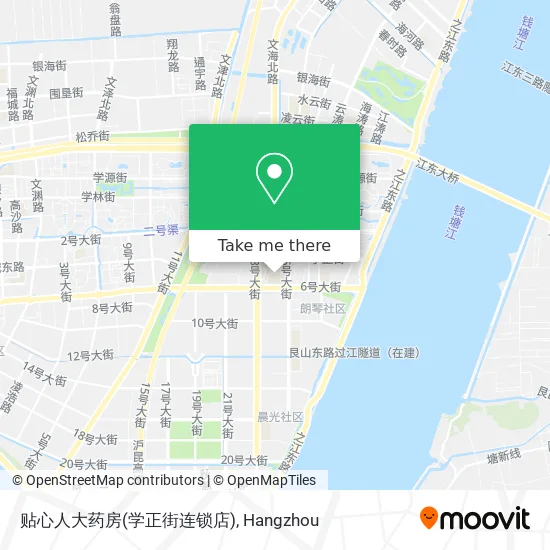 贴心人大药房(学正街连锁店) map