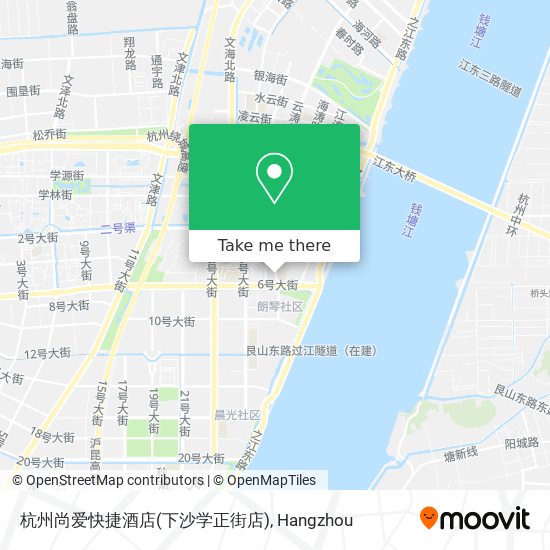 杭州尚爱快捷酒店(下沙学正街店) map