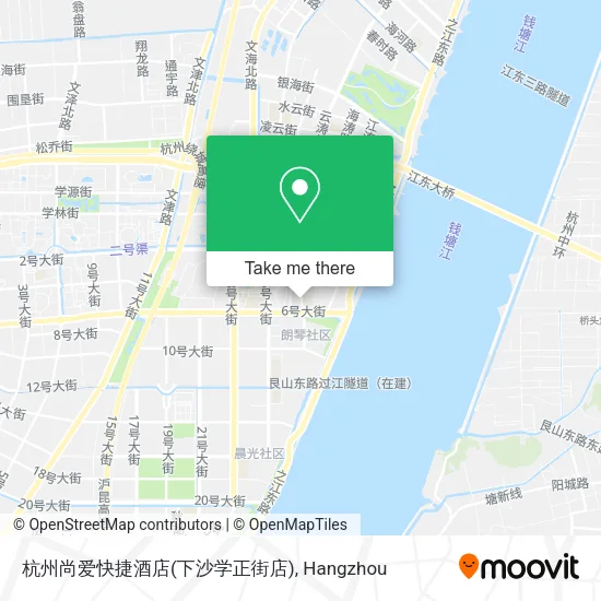 杭州尚爱快捷酒店(下沙学正街店) map