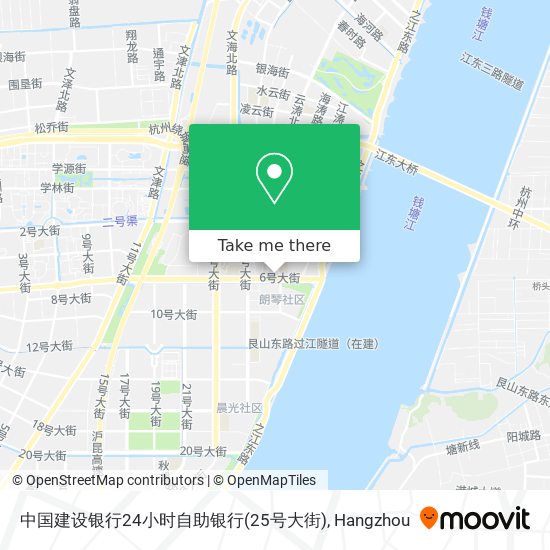 中国建设银行24小时自助银行(25号大街) map