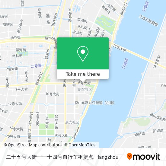 二十五号大街一一十四号自行车租赁点 map