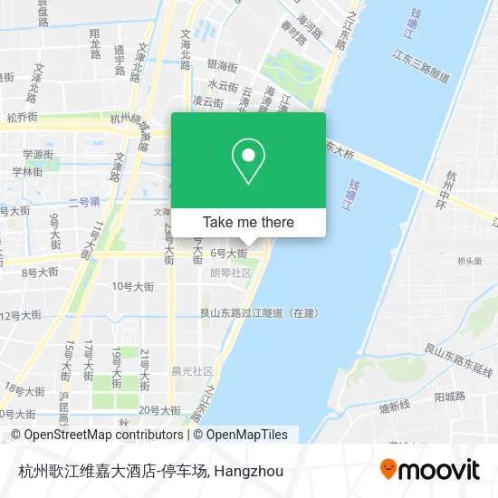 杭州歌江维嘉大酒店-停车场 map