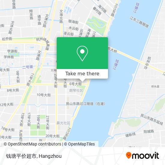 钱塘平价超市 map