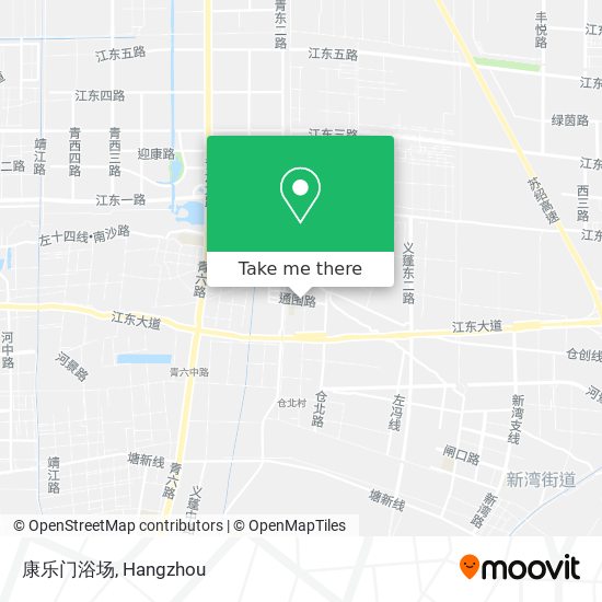 康乐门浴场 map