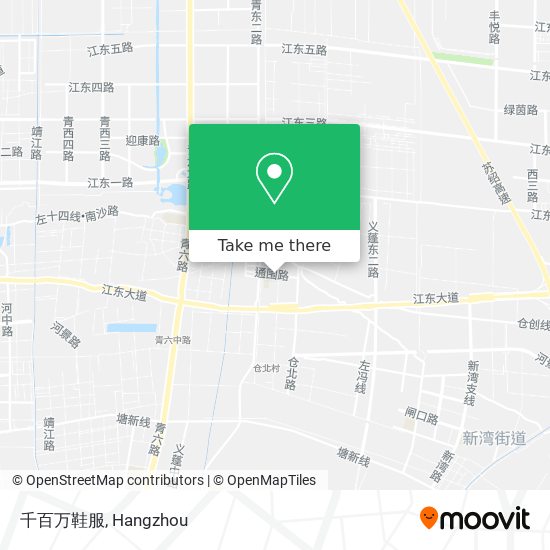 千百万鞋服 map