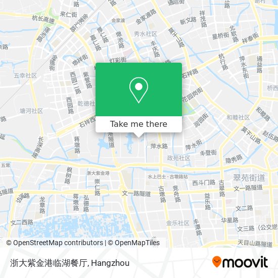 浙大紫金港临湖餐厅 map