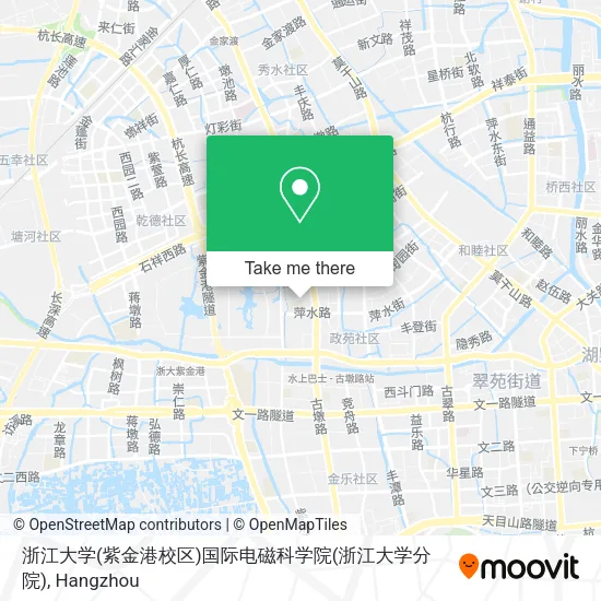 浙江大学(紫金港校区)国际电磁科学院(浙江大学分院) map