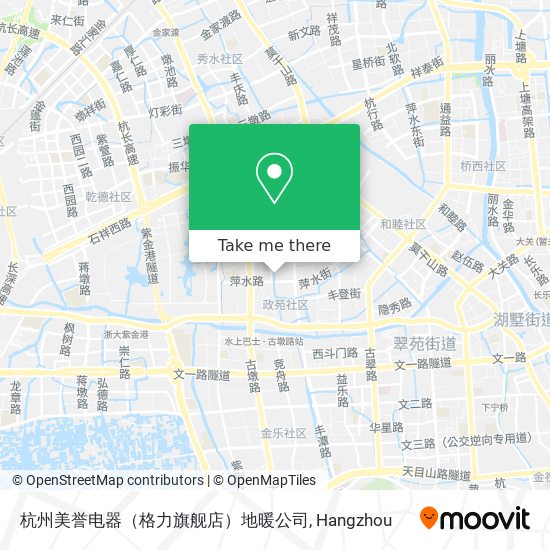 杭州美誉电器（格力旗舰店）地暖公司 map