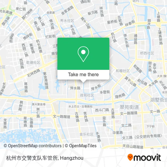 杭州市交警支队车管所 map