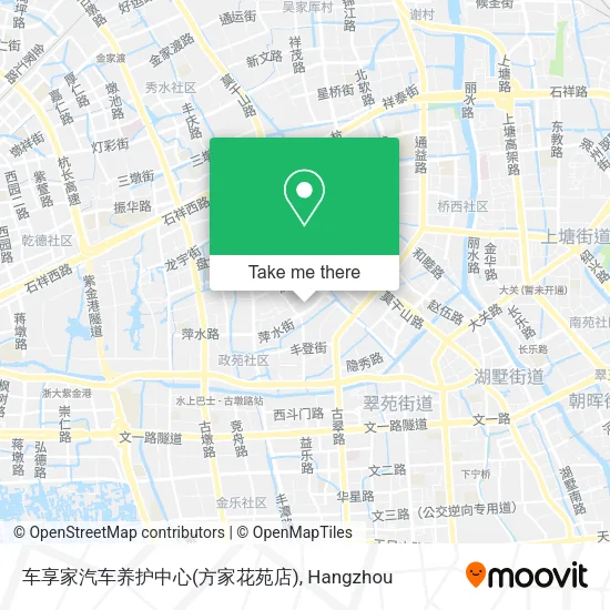 车享家汽车养护中心(方家花苑店) map