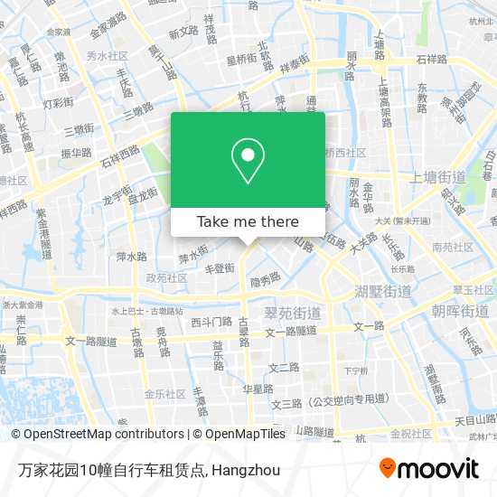 万家花园10幢自行车租赁点 map