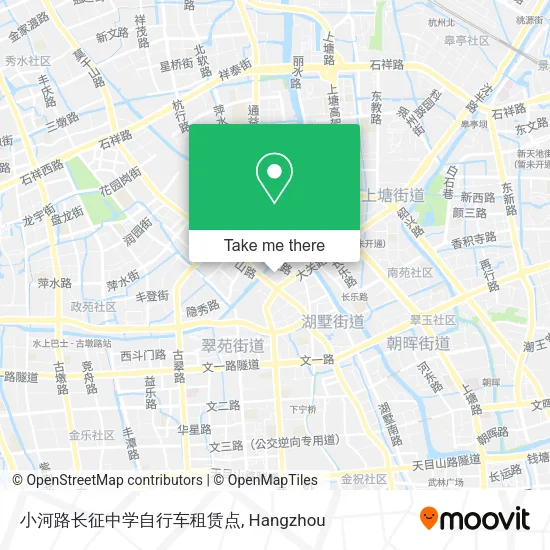 小河路长征中学自行车租赁点 map