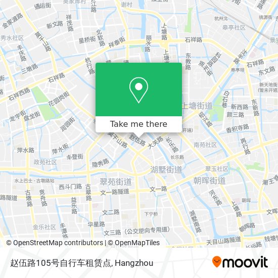 赵伍路105号自行车租赁点 map