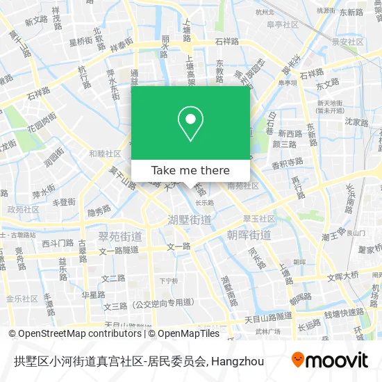 拱墅区小河街道真宫社区-居民委员会 map