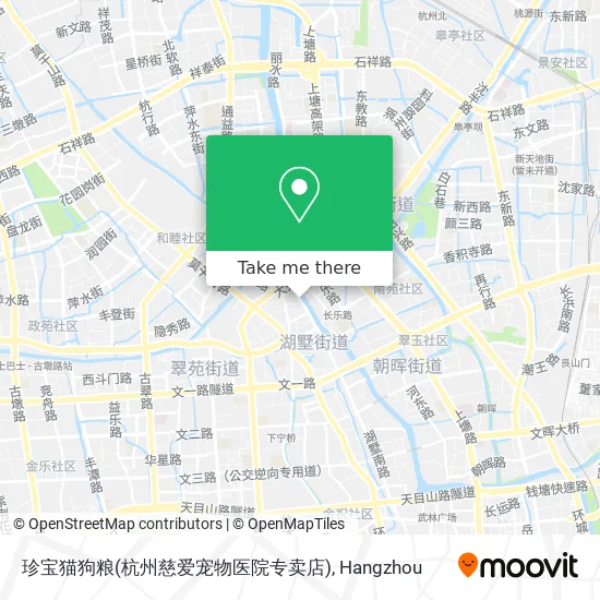 珍宝猫狗粮(杭州慈爱宠物医院专卖店) map