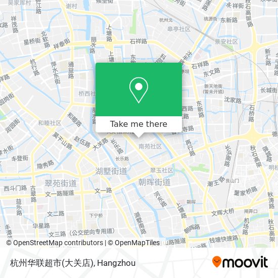 杭州华联超市(大关店) map