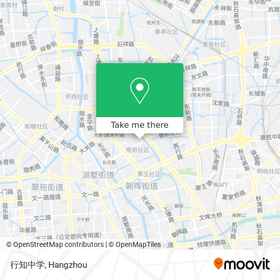 行知中学 map