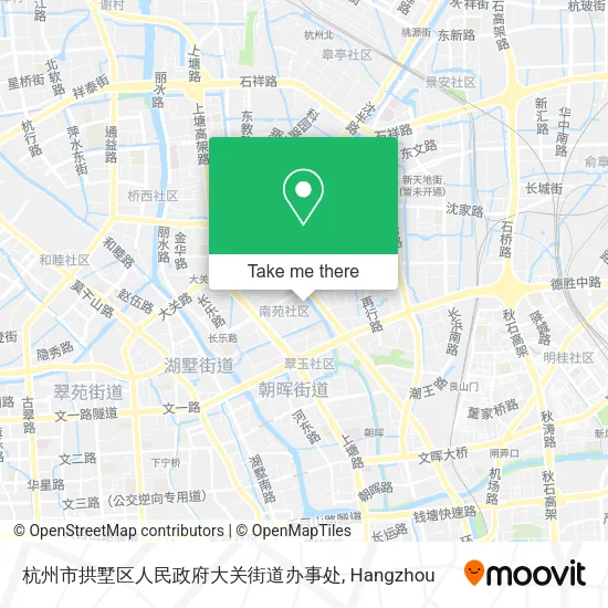 杭州市拱墅区人民政府大关街道办事处 map