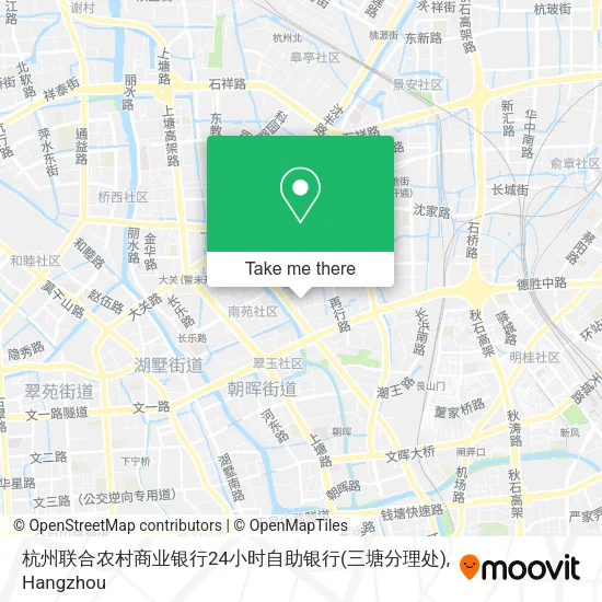 杭州联合农村商业银行24小时自助银行(三塘分理处) map