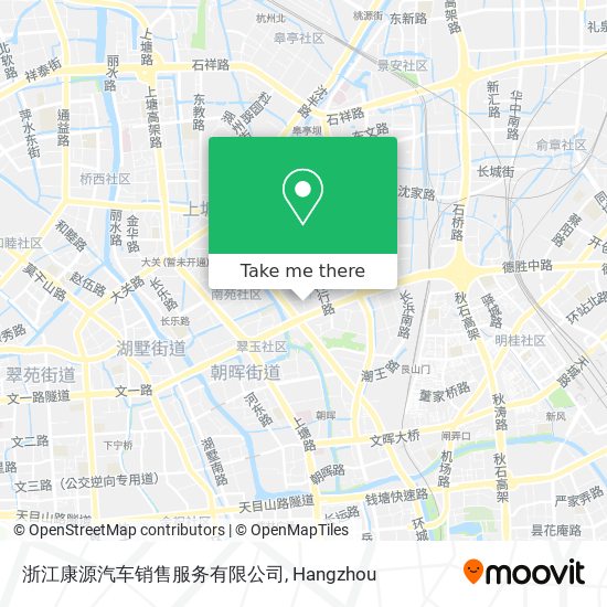 浙江康源汽车销售服务有限公司 map