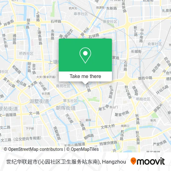 世纪华联超市(沁园社区卫生服务站东南) map