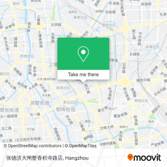 张德洪大闸蟹香积寺路店 map