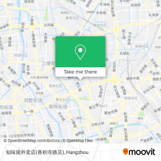 知味观外卖店(香积寺路店) map