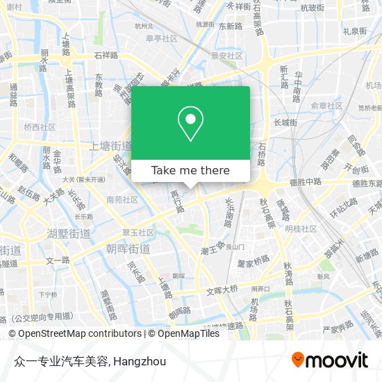众一专业汽车美容 map