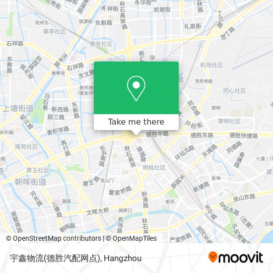 宇鑫物流(德胜汽配网点) map