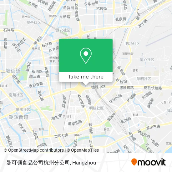 曼可顿食品公司杭州分公司 map