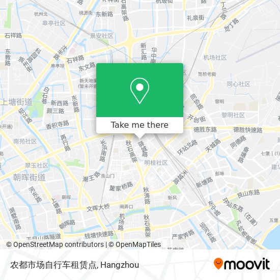 农都市场自行车租赁点 map