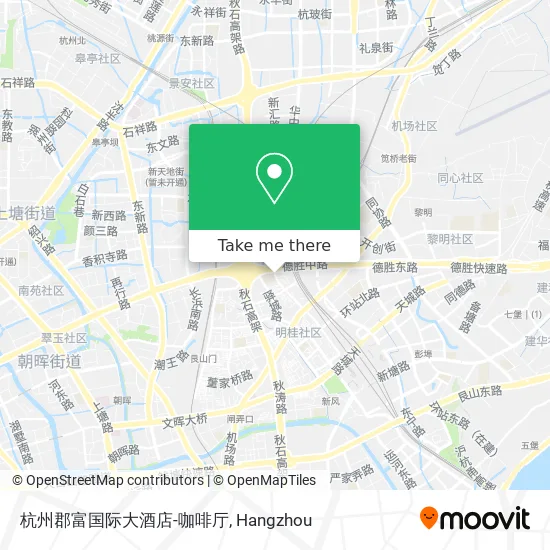 杭州郡富国际大酒店-咖啡厅 map