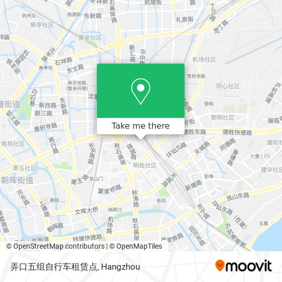 弄口五组自行车租赁点 map