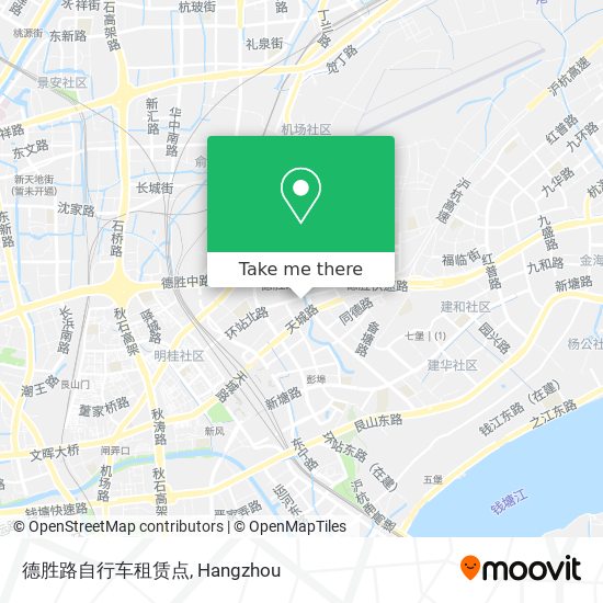 德胜路自行车租赁点 map