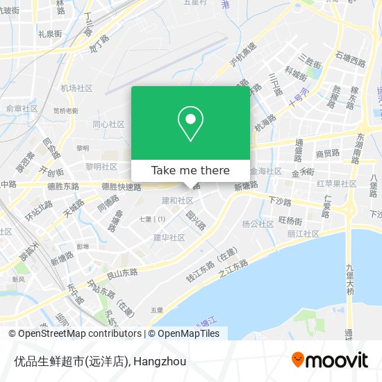 优品生鲜超市(远洋店) map