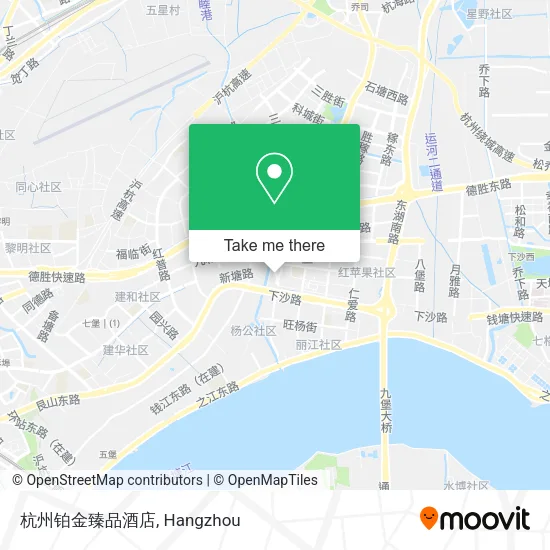 杭州铂金臻品酒店 map