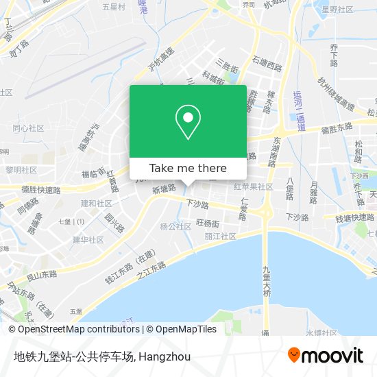 地铁九堡站-公共停车场 map