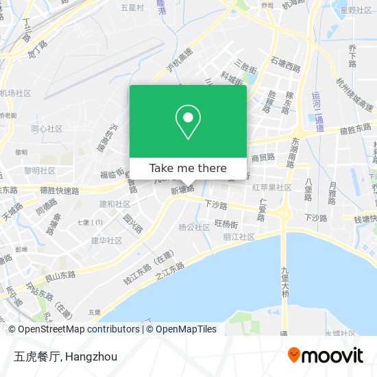 五虎餐厅 map