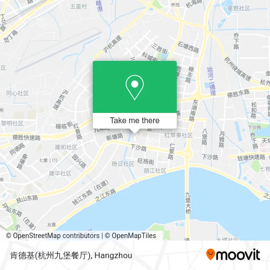 肯德基(杭州九堡餐厅) map