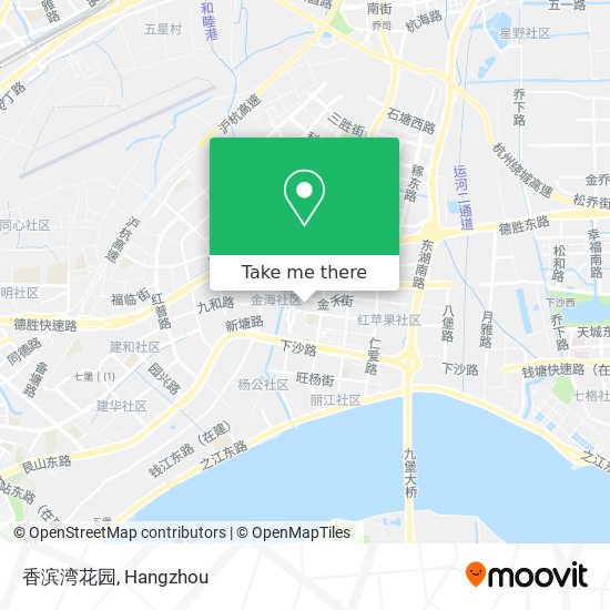 香滨湾花园 map