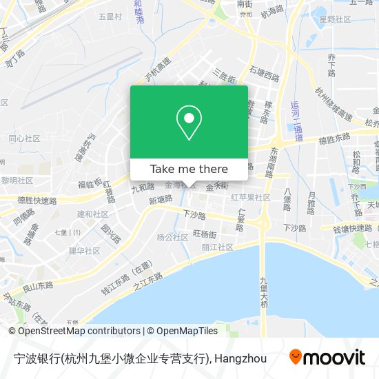 宁波银行(杭州九堡小微企业专营支行) map