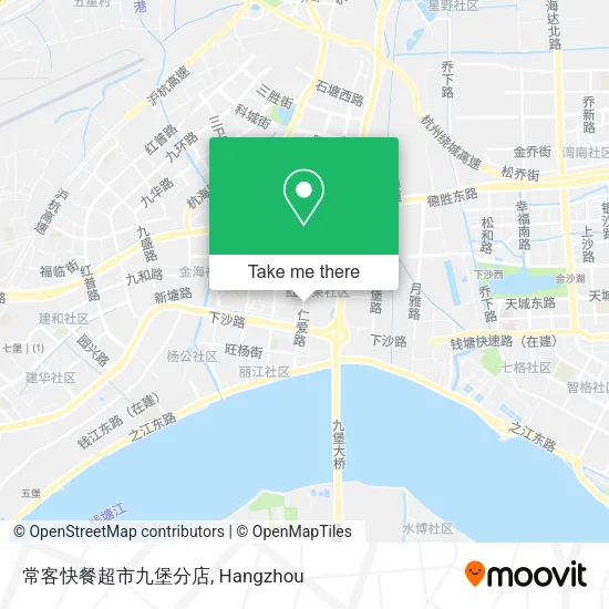 常客快餐超市九堡分店 map