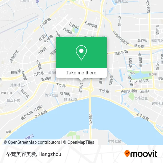 蒂梵美容美发 map