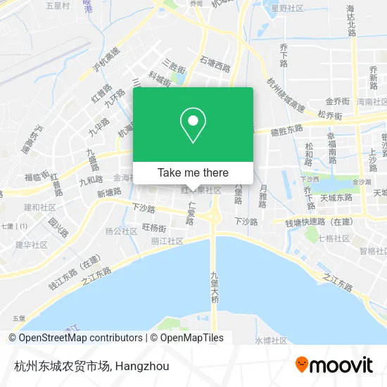 杭州东城农贸市场 map