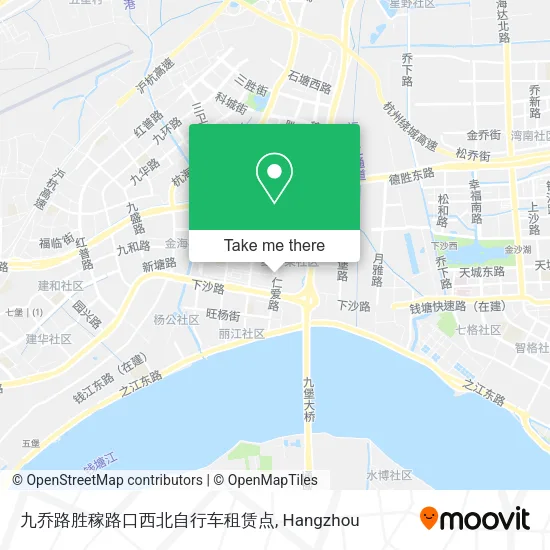 九乔路胜稼路口西北自行车租赁点 map