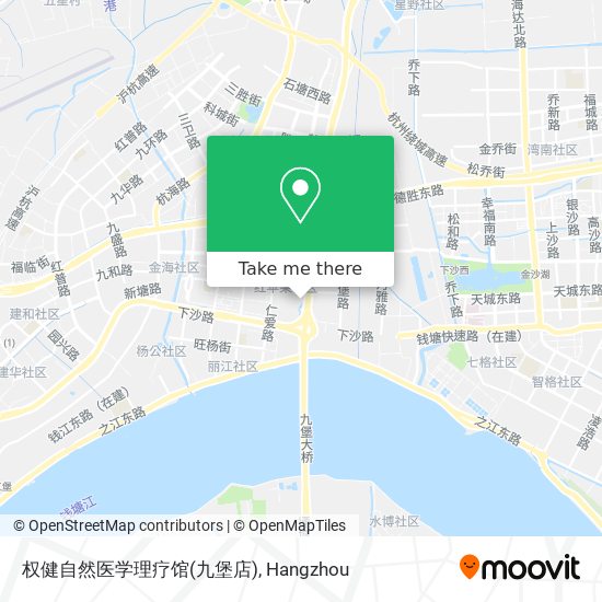 权健自然医学理疗馆(九堡店) map