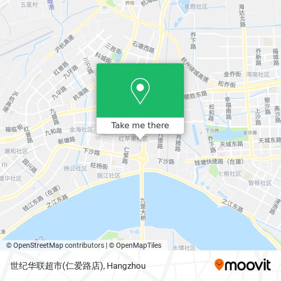 世纪华联超市(仁爱路店) map